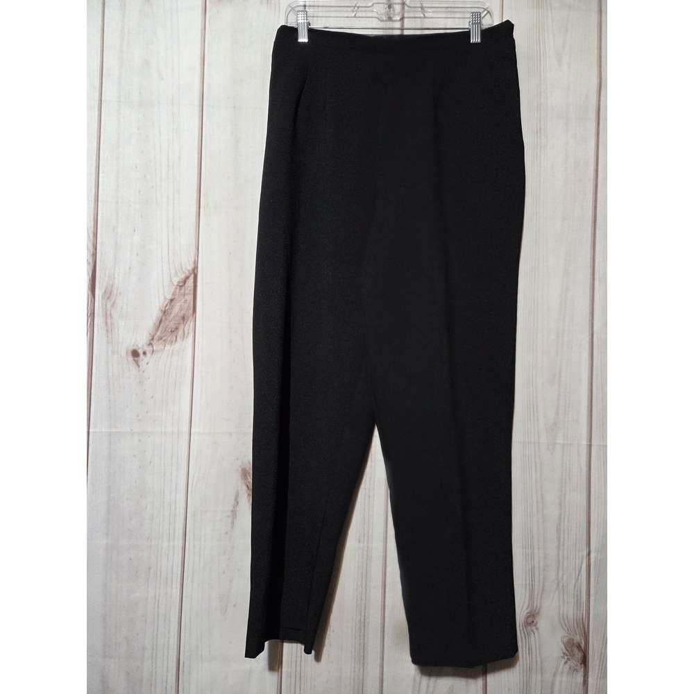 Sag Harbor Dress‎ Petite Black Dress Pants Elastic Back Size 14P Career
